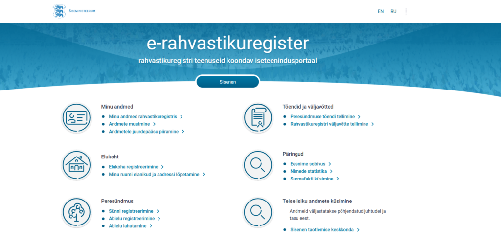Rahvastikuregister pilt